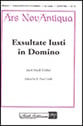 Exultate Justi in Domino SSAATTBB choral sheet music cover